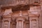 Petra Treasury Facade Upper Portion Detail
