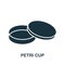 Petri Cup icon. Monochrome simple Bioengineering icon for templates, web design and infographics