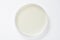 Petri dish and culture media with bacteria on white background with clipping, solid media, nutrient agar, Test various germs,