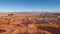 The Petrified Dunes with the La Salle mountains in the distance.