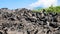 Petrified lava flow after volcano Etna eruption