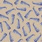 Petrikyvka blue spike. An interesting plant print for your creativity, for printing on things, on fabric