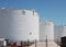 Petro-chemical storage tanks