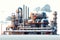 Petrochemical Gas Transportation in the Industry Pipeline. AI