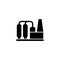 Petrochemical Plant, Refinery Oil Distillation Flat Vector Icon