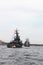 Petrogradskaya embankment, the famous tank cruiser Aurora, a symbol of the October Revolution