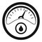 Petrol dashboard icon, simple style