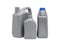 Petrol gallon or lubricant drum product or gray motor oil bottle isolated on background -clipping path