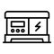 Petrol generator icon outline vector. Gas machine