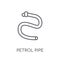 petrol Pipe linear icon. Modern outline petrol Pipe logo concept