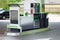 Petrol station pump. Gas station and petroling concept. To fill car with fuel. Gasoline, diesel and oil products