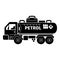 Petrol truck tank icon, simple style