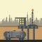 Petroleum industry concept