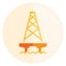 petroleum offshore tower. Vector illustration decorative design