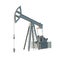 Petroleum rig. Oil drill isolated. Vector image.
