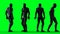 Petrolium, oil man character animation. Isolate on green screen.