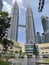 The Petronas Towers (Malay: Menara Berkembar Petronas), also known as the Petronas Twin Towers Kuala Lumpur, Malaysia,