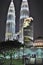 Petronas twin tower at night