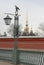 Petropavlovsky cathedral and street lamp