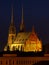 Petrov cathedral in Brno, Czech republic