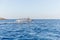 Petrovac, montenegro - september 14, 2019: Touristic boat on Mediterranean excursion