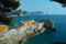 Petrovac town Mediterranean coast in Montenegro