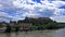 Petrovaradin castle and Danube river