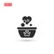 Pets bath icon vector design isolated 4