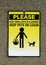 Pets caution icon