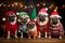 pets in christmas breeds Pugs
