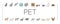 Pets Domestic Animal Collection Icons Set Vector .