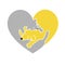Pets heart shaped logo
