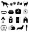 Pets icons set