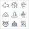 pets line icons. linear set. quality vector line set such as pet food, cage, pet shop, pet shampoo, toy, poop, bird house, bathing