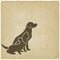 Pets silhouettes. dog, cat and rabbit. pet store or veterinary clinic