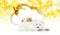 Pets store signboard with cat and dog together cloud shape and g