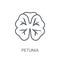 Petunia icon. Trendy Petunia logo concept on white background fr