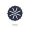 petunia icon on white background. Simple element illustration from nature concept