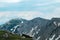 Petzen - Panoramic view of mountain ridge Feistritzer Spitze (Hochpetzen), Carinthia, border Austria Slovenia. Alpine terrain