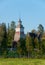 PetÐ°jÐ°vesi, Finland, 15 August, 2014: People leave church after preaching in PetÃ¤jÃ¤vesi Old Church. Church is listed as UNESCO