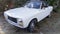 Peugeot 304 convertible vintage retro car of 1970 seventies