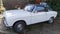 Peugeot 304 white convertible vintage retro car of 1970 seventies