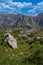 PeÃ±as de Bejes, municipality of Cantabria, Picos de Europa, Spain,aerial view from the mountain top