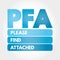 PFA - Please Find Attached acronym, business concept background