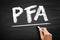 PFA - Please Find Attached acronym, business concept on blackboard