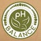 Ph balance badge, icon, sticker layout
