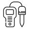 PH meter,chemistry equipment symbol sign simple