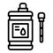 Ph meter chemistry icon, outline style