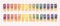 Ph value measuring using indication or test paper strips of different colors