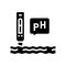 ph water glyph icon vector illustration
